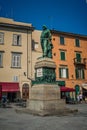 Monument of Giuseppe Garibaldi in Pisa, Italy Royalty Free Stock Photo