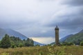 Glenfinnan Monument in Scottish Highlands