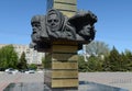 Monument `Glory to the heroes of the front and rear` on Victory Square in Volgodonsk.