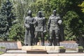 Monument of Glory to the soldiers of the Soviet army in historical center of Vinnytsia, Ukraine. July 2020