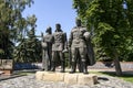 Monument of Glory to the soldiers of the Soviet army in historical center of Vinnytsia, Ukraine. July 2020