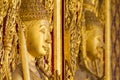 Monument of golden buddha,Temple Thailand. Royalty Free Stock Photo