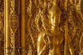 Monument of golden buddha,Temple Thailand. Royalty Free Stock Photo