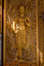 Monument of golden buddha,Temple Thailand. Royalty Free Stock Photo