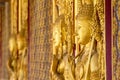 Monument of golden buddha,Temple Thailand. Royalty Free Stock Photo