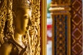 Monument of golden buddha,Temple Thailand Royalty Free Stock Photo