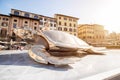 Monument of the golden turtle in Florence