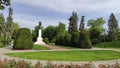 Monument of gratitude to France in the beautiful park Kalemegdan in Belgrade, Serbia.