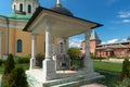 Monument-gravestone blessed Ryazan Prince Fyodor, his wife Eupraxia and son John in Zaraysk Kremlin