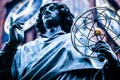 Monument of great astronomer Nicolaus Copernicus, Torun, Poland Royalty Free Stock Photo