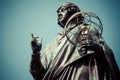 Monument of great astronomer Nicolaus Copernicus, Torun, Poland Royalty Free Stock Photo