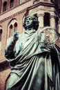 Monument of great astronomer Nicolaus Copernicus, Torun, Poland Royalty Free Stock Photo