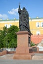 The monument of Hermogenes in Alexander Gardens in Moscow Royalty Free Stock Photo
