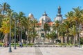 Monument of the heroes of Santiago de Cuba and Cavite in Cartagena, Spain Royalty Free Stock Photo