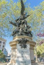 Monument for the Heroes of The Second of May (Heroes del dos de mayo). Located at General Fanjul Gardens Near Plaza de Espana, Mad