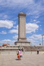 Monument of Heroes, Tiananmen Square, Beijing, China Royalty Free Stock Photo