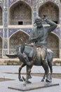 Monument Hodja Nasreddin in Bukhara, Uzbekistan Royalty Free Stock Photo