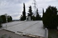 Monument in homage to the Spartans and Leonidas at the site of the battle of Thermopylae