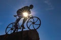 Monument in honor of cyclist Marco Pantani in Cesenatico Royalty Free Stock Photo