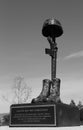 Monument on honor of fallen soldiers lost their life in Iraq and Afghanistan in Veterans Memorial Park, City of Napa Royalty Free Stock Photo