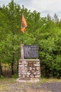 Monument in honor of miners, Lure, Albania. Royalty Free Stock Photo