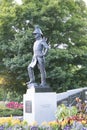 The monument honoring Lieutenant-Colonel John at Major\'s Hill Park overlooking the Rideau Canal in Ottawa