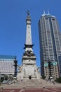 Soldiers` and Sailors` Monument in Indianapolis, Indiana, USA. Royalty Free Stock Photo