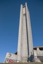 The Monument House of the Bulgarian Communist Party on Buzludzha Peak in the Balkan Mountains Royalty Free Stock Photo