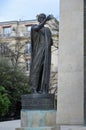 Monument of Human Rights Monument des Droits de l`Homme, 1989 in Paris gardens of Champ-de-Mars