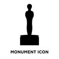 Monument icon vector isolated on white background, logo concept