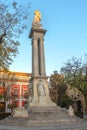 Monument of the Immaculate Conception in Seville, Spain. Royalty Free Stock Photo