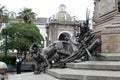 Monument in Independence Square in Quito, Ecuador Royalty Free Stock Photo