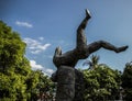 Monument inside Tuol Sleng Genocide Museum, Phnom Penh Royalty Free Stock Photo