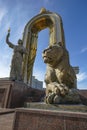 Monument of Ismail Samani in Dushanbe, Tajikistan