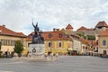 Monument of Istvan Dobo, Eger, Hungary Royalty Free Stock Photo