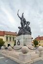 Monument of Istvan Dobo, Eger, Hungary Royalty Free Stock Photo