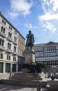 Monument of Italian patriot and statesman Daniele Manin in Venice, Italy