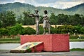 Monument of Japanese immigration in Brazil in the centenary park of Mogi das Cruzes