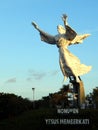 The monument of Jesus blessing Royalty Free Stock Photo