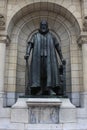 Monument of Johan van Oldenbarnevelt in Rotterdam city.