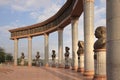 The monument in Khujand city, Tajikistan