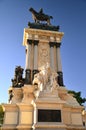 The monument of the King Alfons XII in Retiro Park