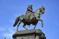 Monument of King John of Saxony in front of the Semperoper in Dresden, Saxony, Germany