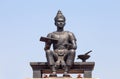 Monument of King Ramkhamhaeng the Great in Sukhothai historical park, Thailand