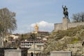 Monument of King Vakhtang I Gorgasali in Tbilisi. Royalty Free Stock Photo