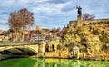 Monument of King Vakhtang I Gorgasali in Tbilisi Royalty Free Stock Photo