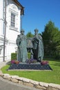 Monument of the kings in Moscow Novospassky Monastery