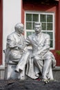 Monument Lenin and Gorki Royalty Free Stock Photo