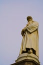 Monument of Leonardo da Vinci Royalty Free Stock Photo