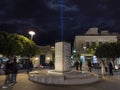 The Monument of light dedicated to the Heroes of Greek war of indeendence, celebrating the 200 years from Greek revolution of 1821